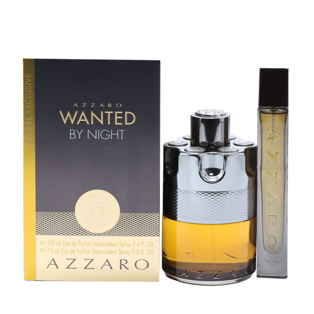 Wanted By Night by for Men - 2 Pc Gift Set 3.4oz EDP Spray, 0.5oz EDP Spray